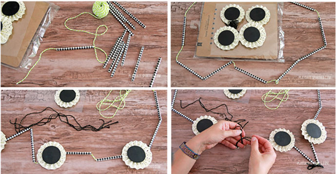 How to make a stash-busting paper straw garland.