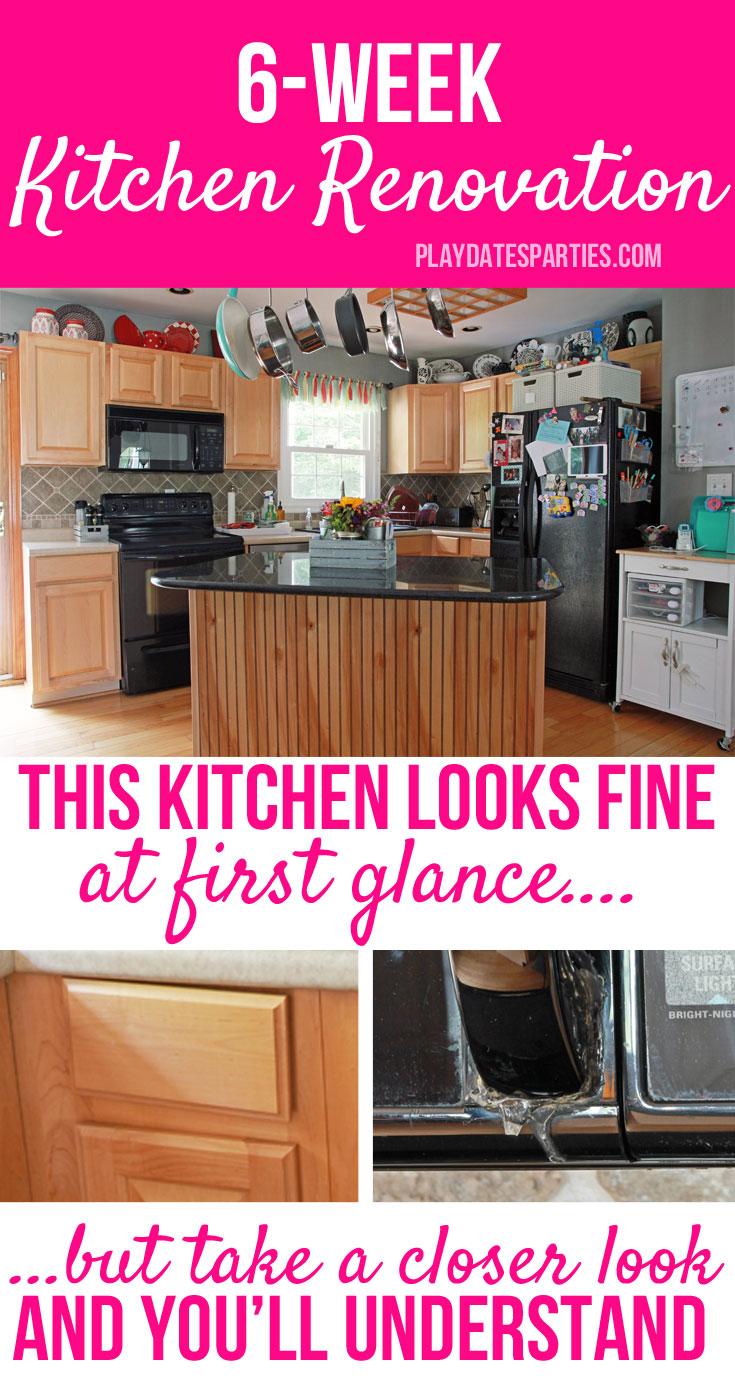 Can a #kitchen be gutted and replaced in only 6 weeks? Why would anyone do that anyway? Find out why we're in this situation and see all the gory #before pictures as we take on a 42 day #renovation challenge! #oneroomchallenge