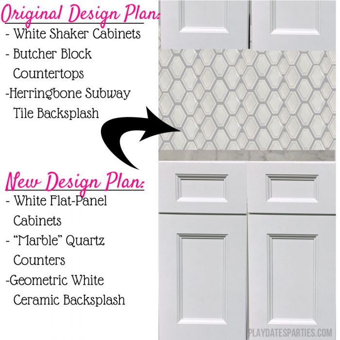 Kitchen renovation design changes - new design mockup