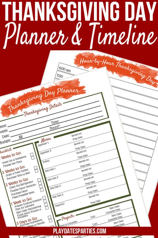 Your AllinOne Printable Thanksgiving Dinner Planner