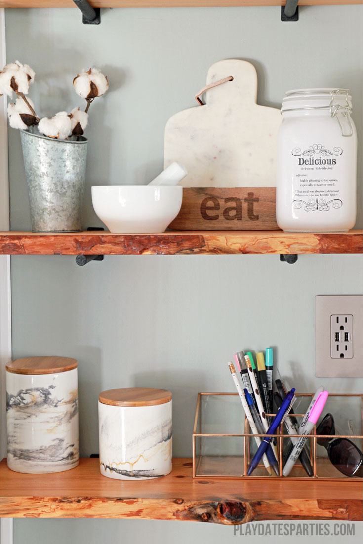 How to Make Custom Live Edge Wood Shelves