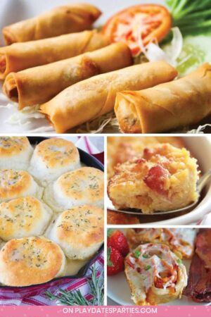 collage of 4 recipes that use Thanksgiving recipes
