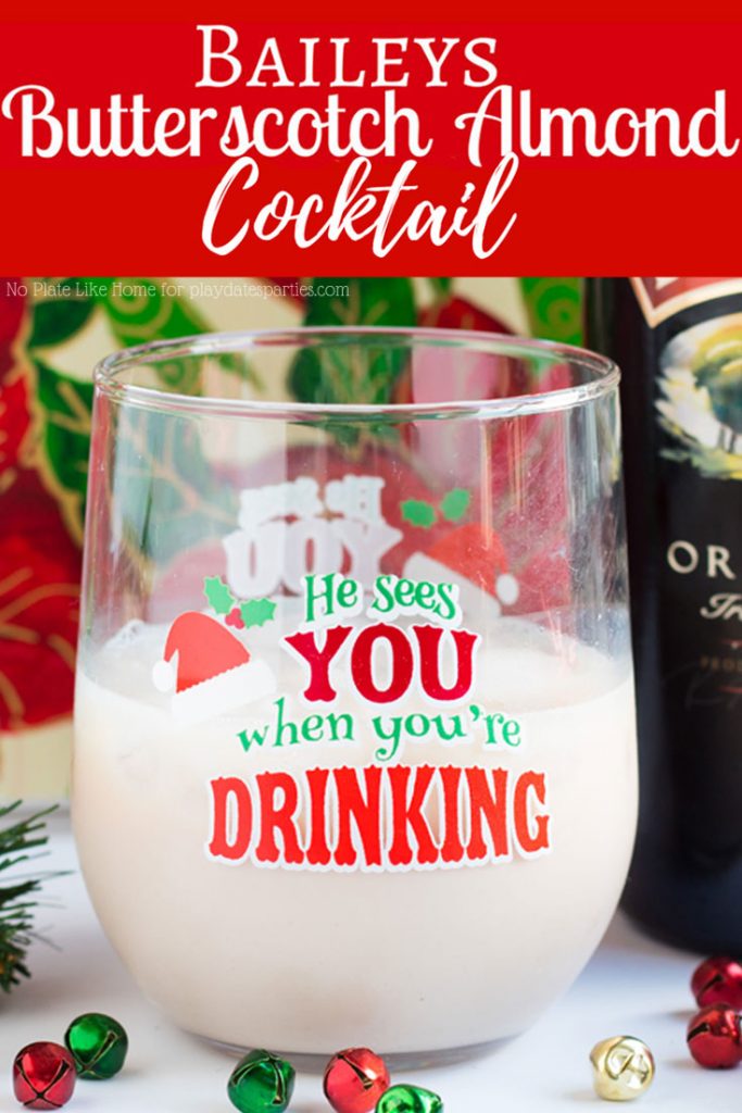 The Bailey's Butterscotch Almond Cocktail is a light, easy cocktail recipe that is perfect for your Christmas party or for an evening at home. Make a single drink, or mix it in a pitcher to make your holiday party even easier!