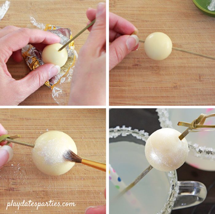 New Year's Eve Mocktail with Ball Drop Ice Recipe • Really, Are You  Serious?