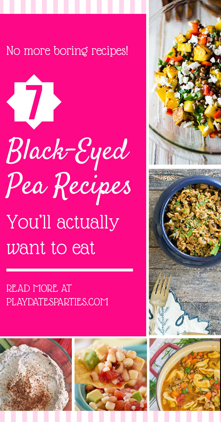 Tired of Hoppin' John? You're going to love these 7 black-eyed pea #recipes, whether you choose to make them as an appetizer, side dish, or even for #dinner.