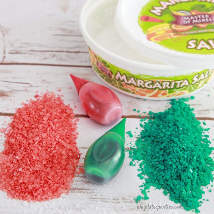 How to Make Colored Margarita Salt Ways to Garnish Mixed Drinks