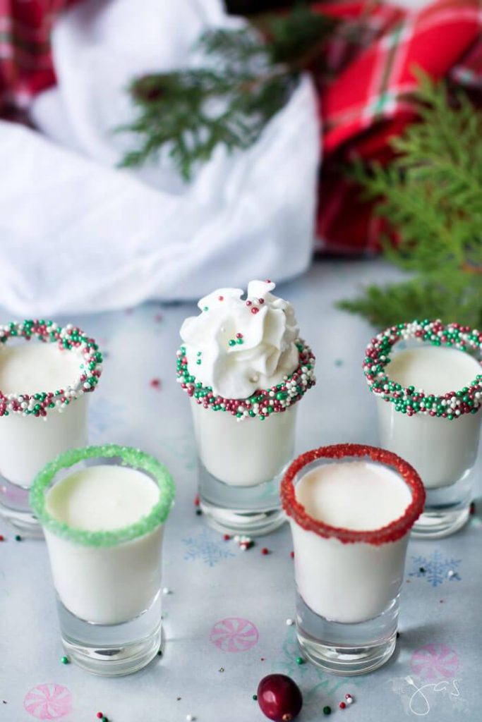 Festive Cake Batter Shots From All That's Jas.