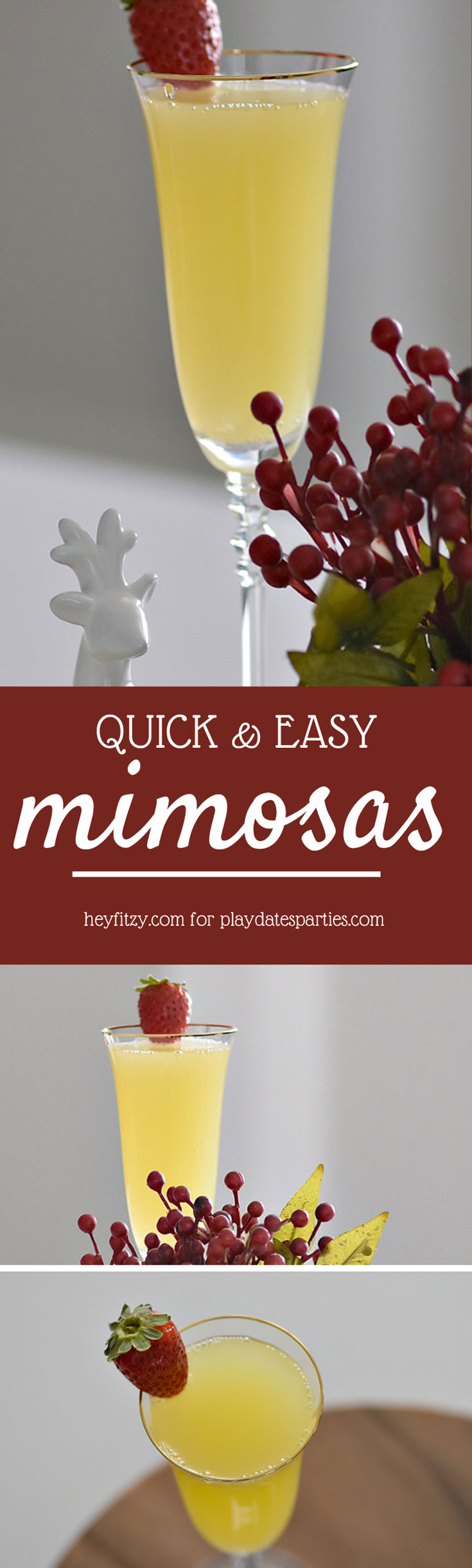 There's a reason everyone loves a quick & easy mimosas recipe for brunch. Get the classic recipe, as well as a #kid friendly version that will make everyone in the family happy.