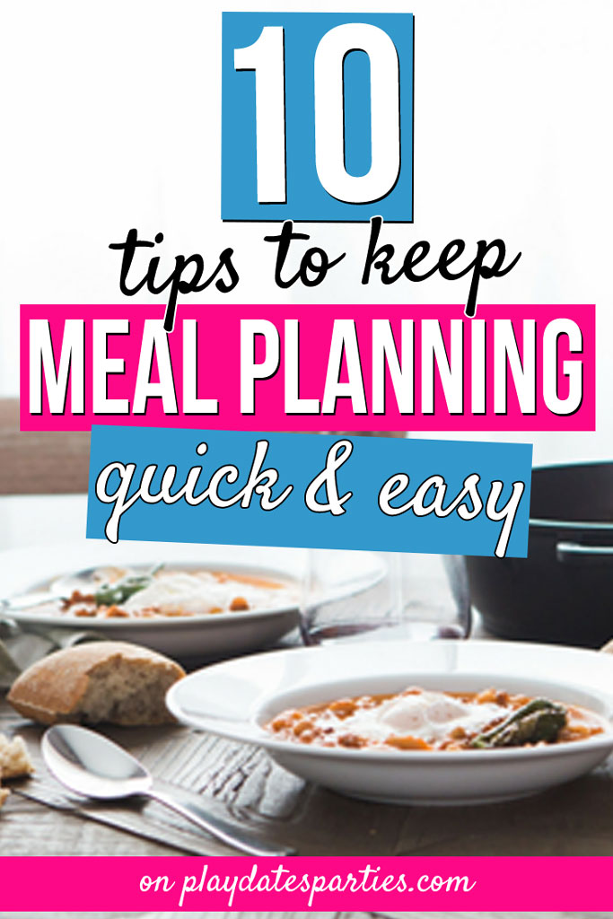 Over the last 5 years, I've been able to make meal planning easy...so easy that I can plan a whole month of dinner ideas in less than an hour. Learn all my best tips on how to meal plan in a way that works for your family, whether that means staying on a budget, improving your weekly organization, or just to make your life more simple. There's something here for you, whether you're a beginner or meal planning is old hat. #mealplanning #organization #family