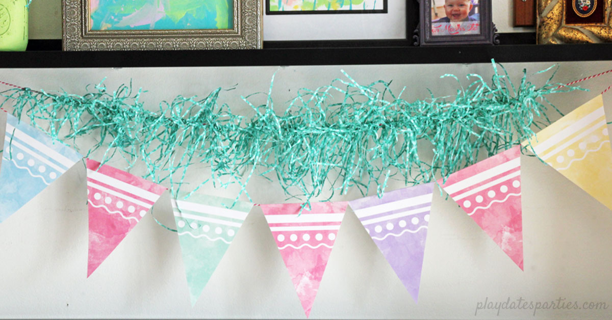 How to Make a Colorful Easter Grass Garland