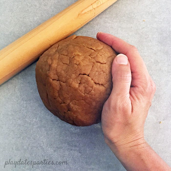 homemade graham cracker dough before rolling and baking