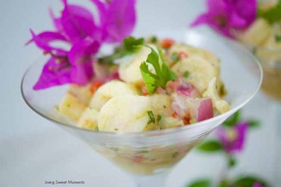 Vegan Hearts of Palm Ceviche at Living Sweet Moments
