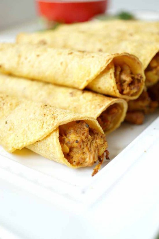 Vegan Jackfruit & Potato Taquitos at The Baking Fairy