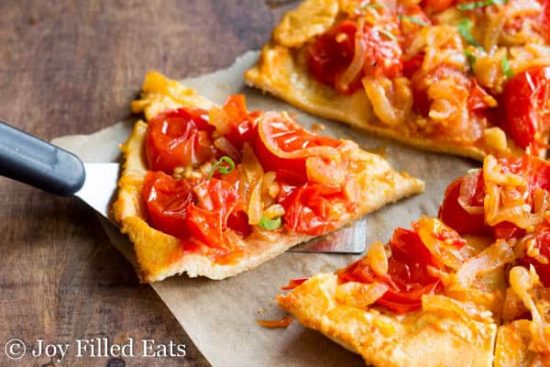 Rustic tomato Tart using fresh tomatoes by Joy Filled Eats