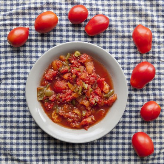 How to make homemade stewed tomatoes by Brooklyn Farm Girl