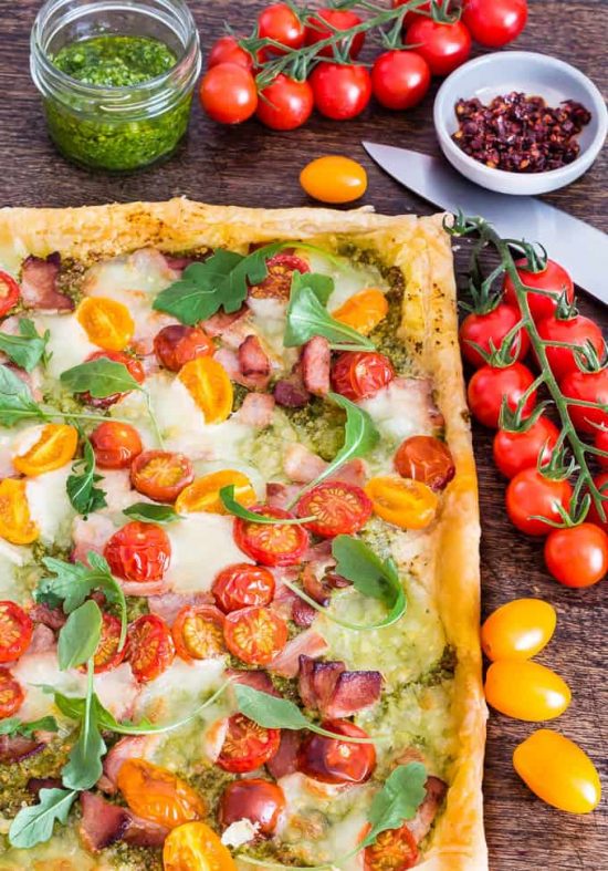 Bacon and Tomato Tart by Recipes from a Pantry