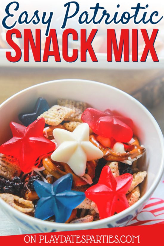Easy Patriotic Snack Mix