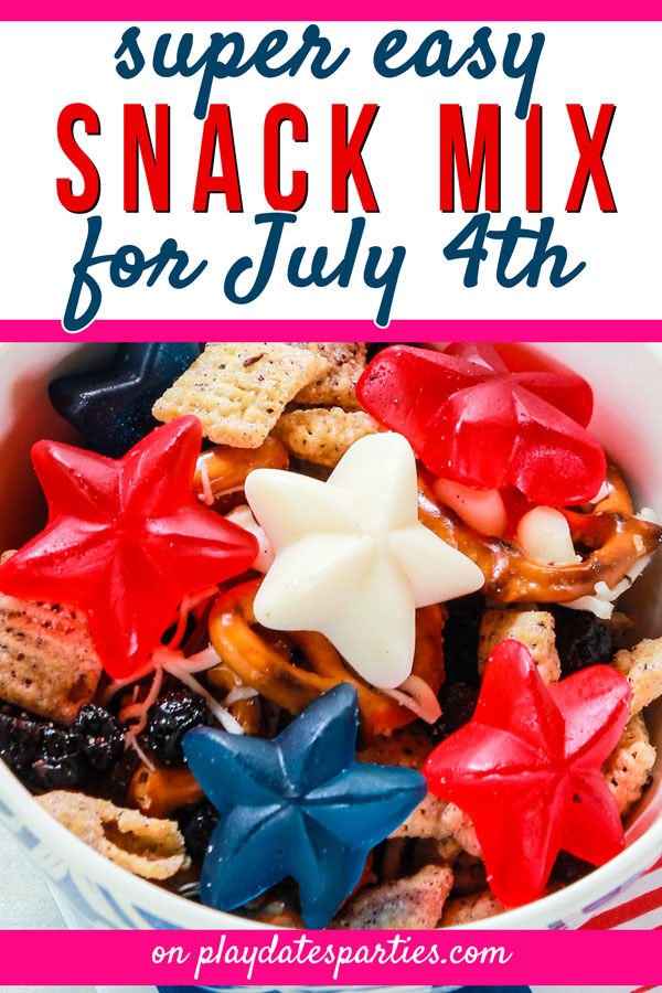 Red White and Blue Trail Mix