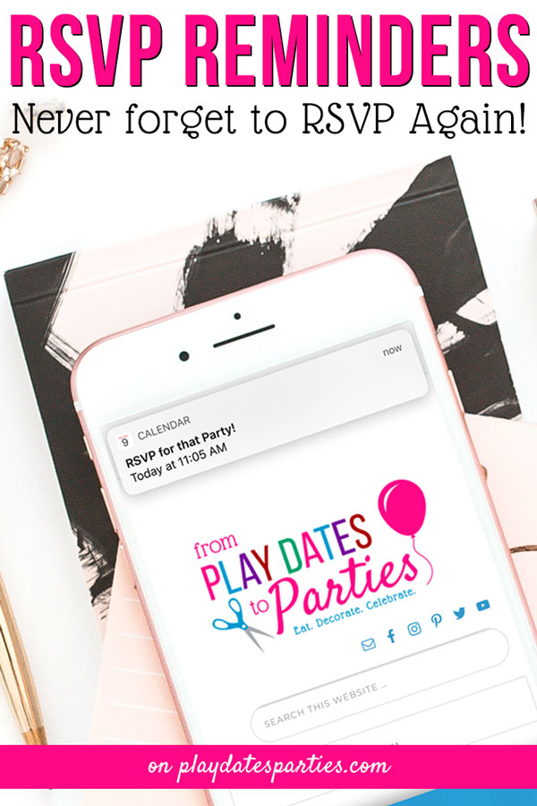 Sometimes it feels like birthday party invitations are flooding in. Whether it's an online invitation or a classic paper invitation, it can be easy to forget to respond. Instead of forgetting, try these three RSVP reminder ideas to keep your family events calendar well organized.
#parenting #parentingtips #birthdayparty #kidsbirthday #kidsparties #partyideas