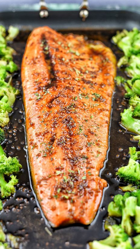 Sheet Pan Honey Balsamic Trout