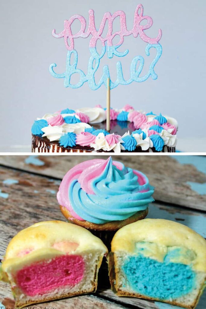 baby reveal dessert ideas