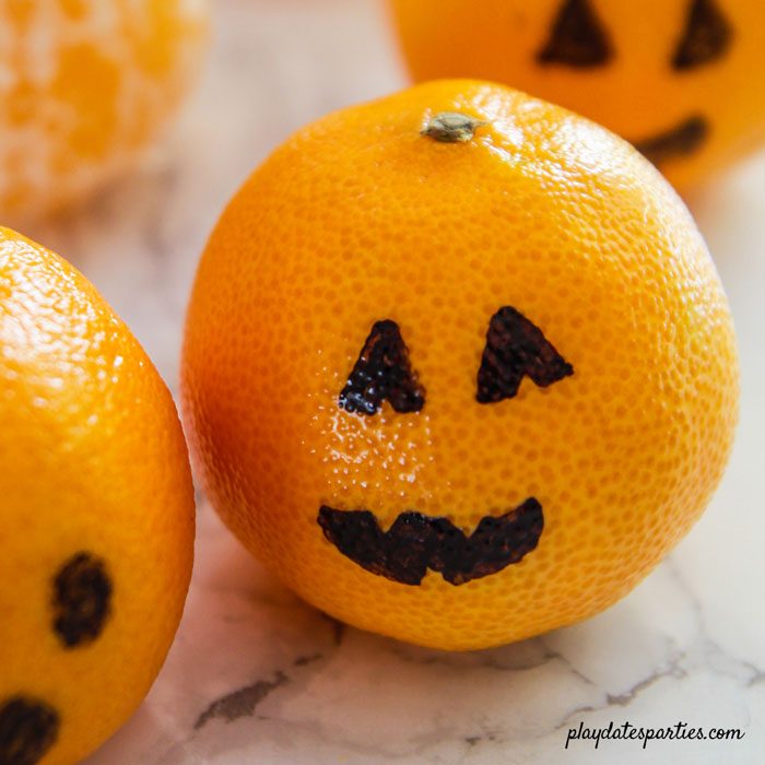 clementine jack-o-lantern pumpkin