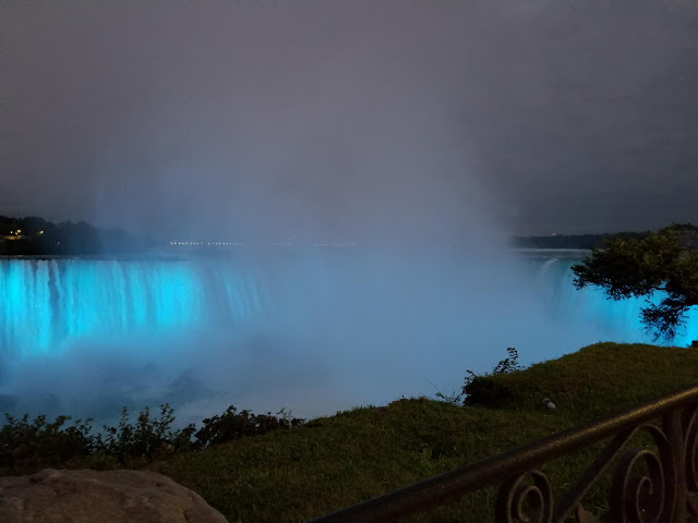 Niagara Falls at Night from Our Unschooling Journey.