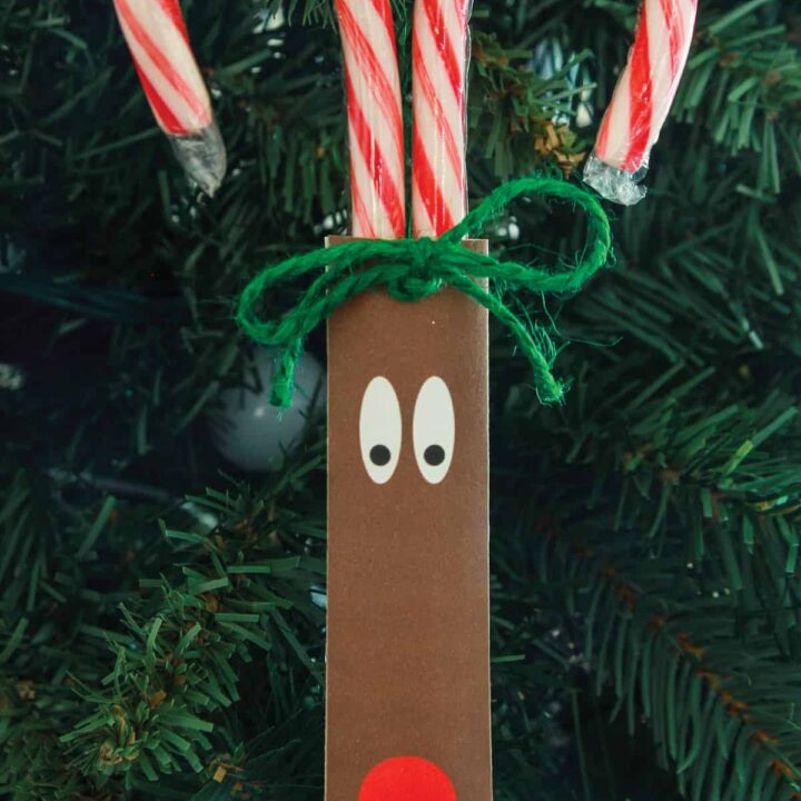 Image for Reindeer Candy Cane Craft for Kids | Easy Preschool Gifts