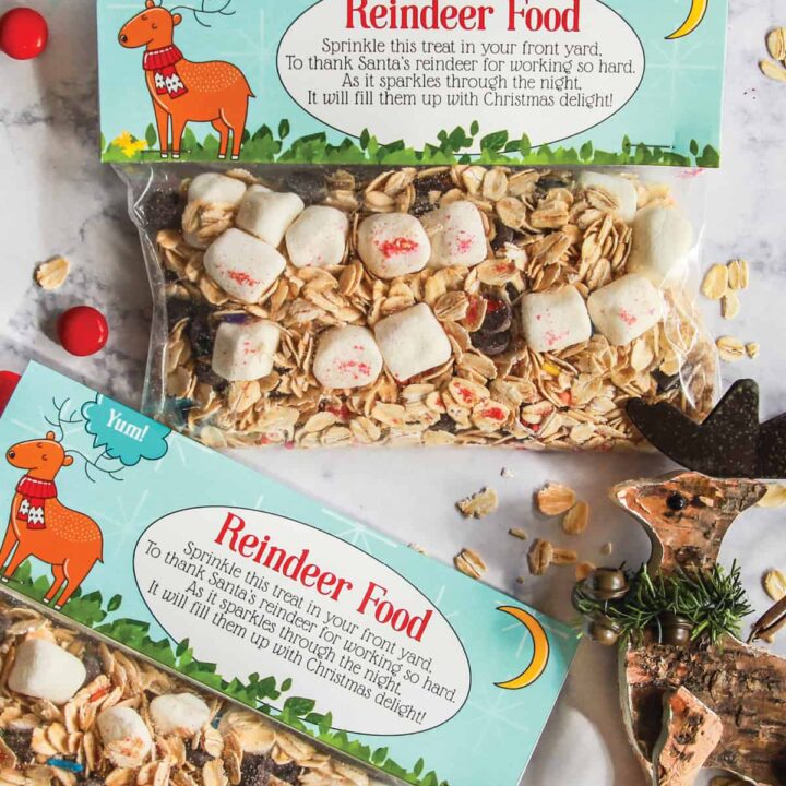Image for The Cutest Reindeer Food Printable with Poem