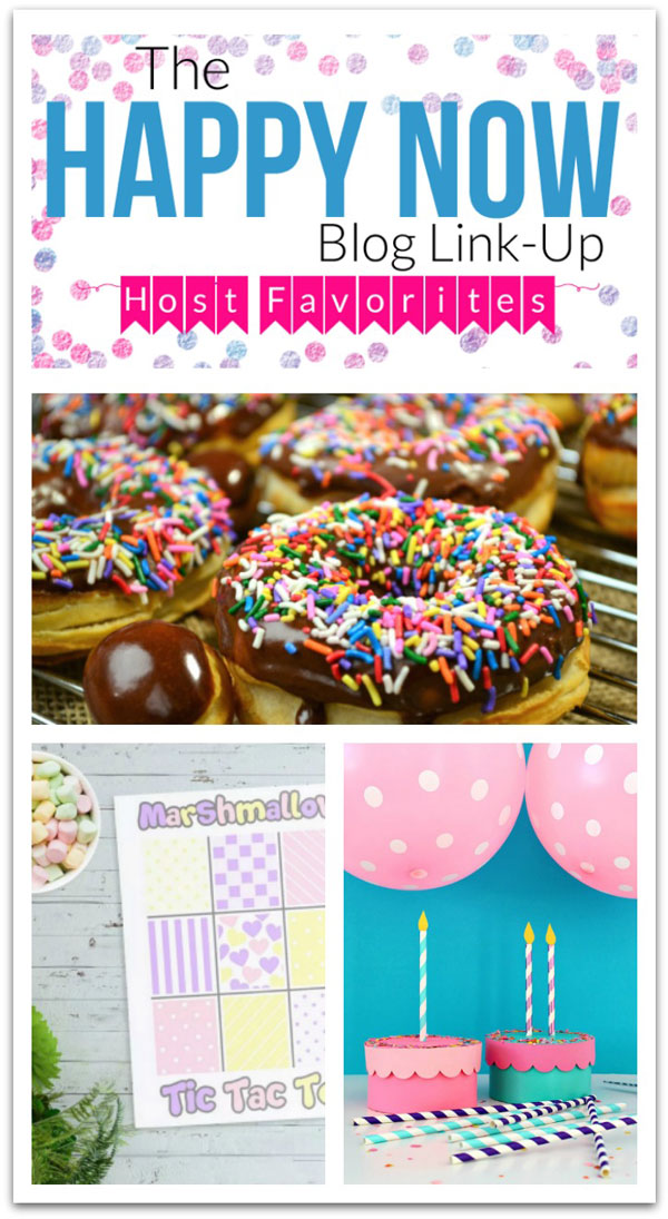 Looking for the BEST party ideas to brighten your day? You'll love these colorful paper cake favor boxes (with free SVG file), a fun printable tic tac toe game for kids, and yummy air fryer donuts. They're all featured this week at the Happy Now Blog Link Up 149! (Don't forget to stay and check out all the other amazing inspiration in the link-up too!)
