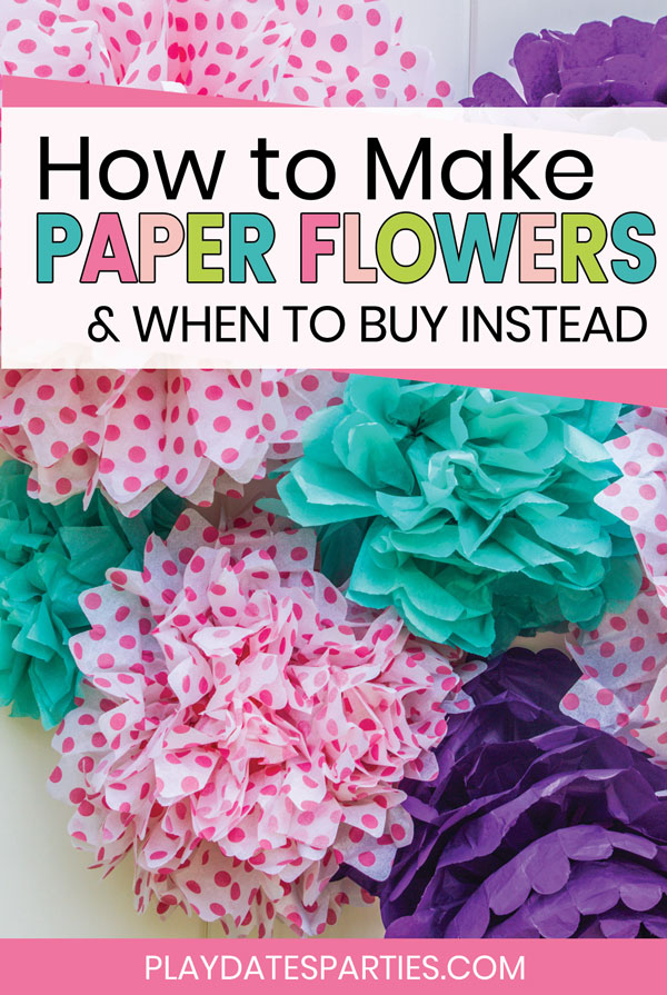 How to Make Paper Pom Poms (and When to Buy Instead!)