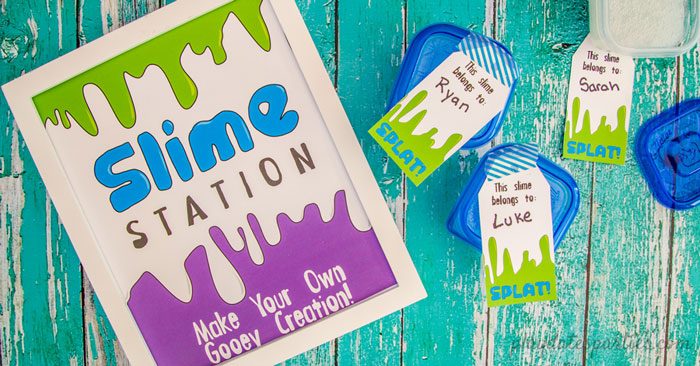 Slime Birthday Bash Theme, Slime Cups and Straws Favors