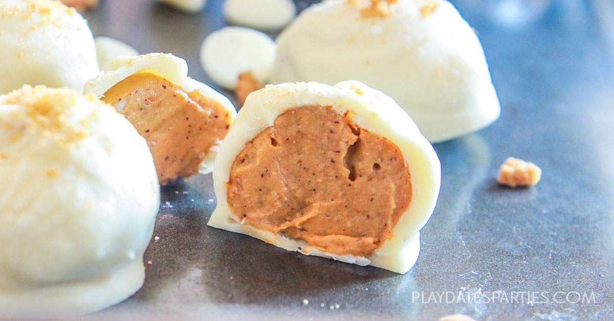Pumpkin Pie Truffles with Cream Cheese