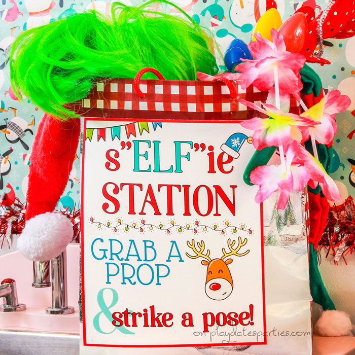 Christmas photo booth "Elf"ie station