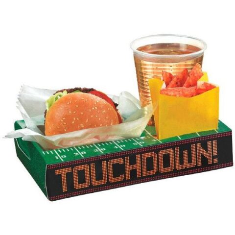 Image for Sectioned Football Themed Snack Boxes