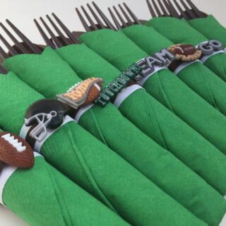 Image for Football Themed Flatware Wraps