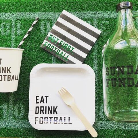 Image for Football Party Tableware Kit for 8