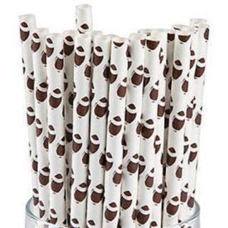 Image for Football Paper Straws  (12 pack)