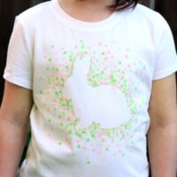 Image for Eraser-Stamped Easter Bunny Shirt