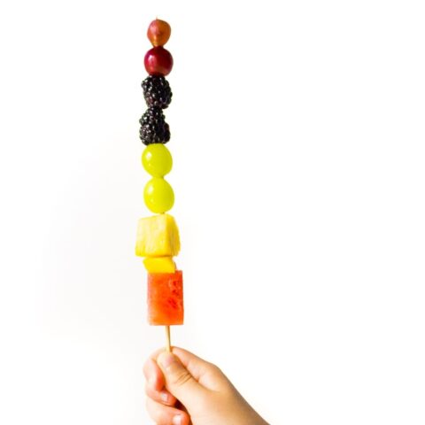 Image for Fruit Kababs with Easy Creamy Fruit Dip