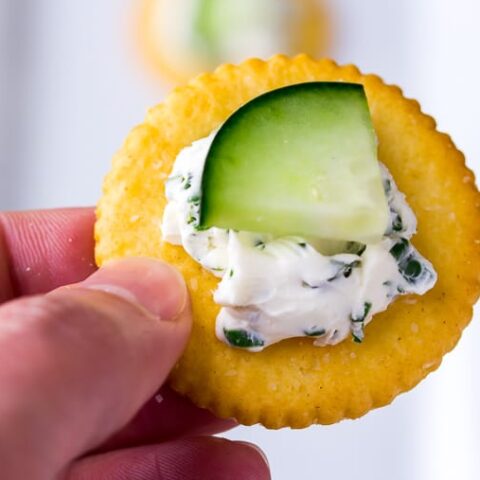 Image for Herbed Cream Cheese Cucumber Crackers
