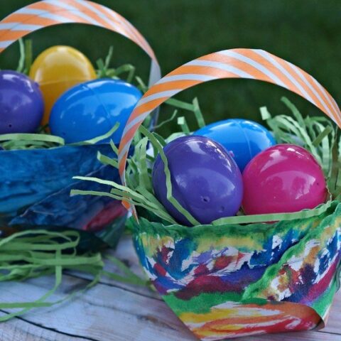 Image for DIY Paper Plate Watercolor Easter Baskets
