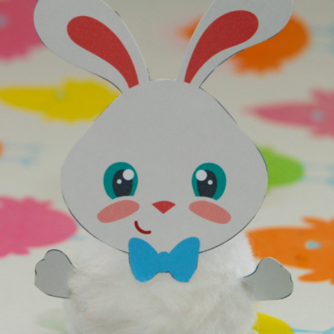 Image for Easter Bunny Pom Pom Craft