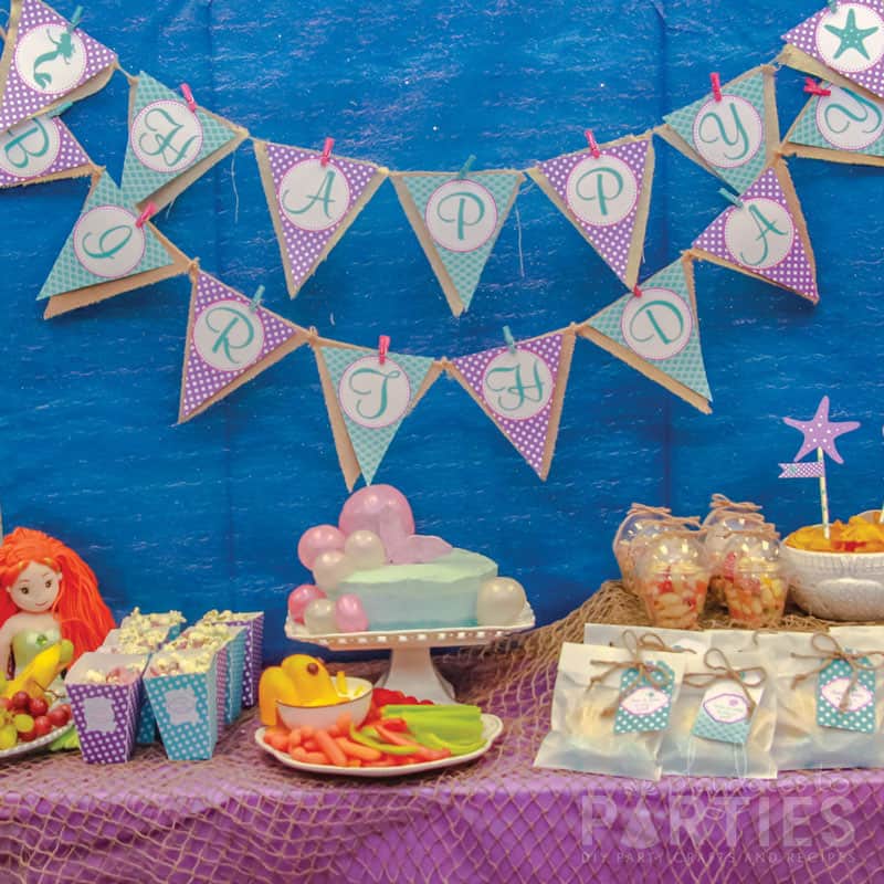 Mermaid Birthday Party Ideas for When you Have No Time to Prepare