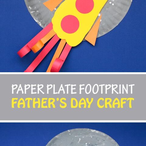 Image for Paper plate footprint for Father’s Day