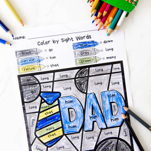 Image for Sight Word Coloring sheet