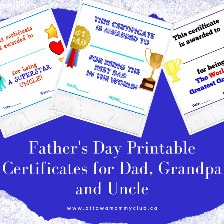 Image for Printable Certificates for Dad, Grandpa and Uncle