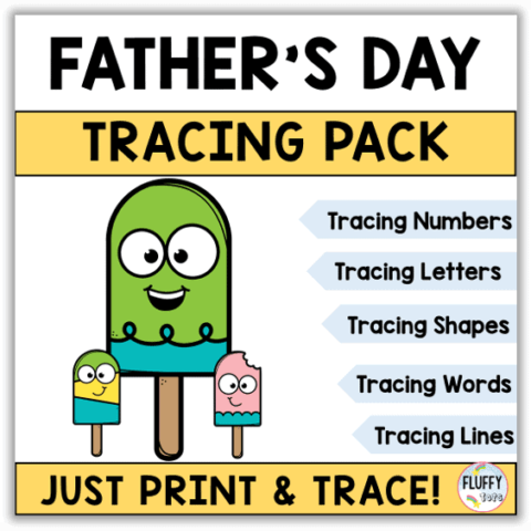Image for Father's Day Tracing Activities