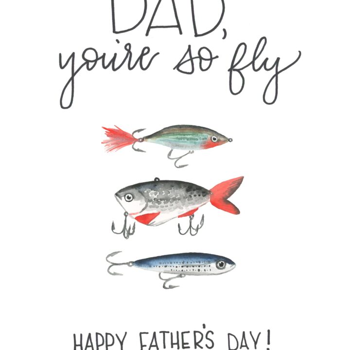 Image for Watercolor Fisherman Card
