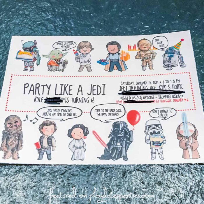 homemade party invitation